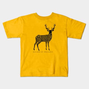 Horned Head: Meatchart Black Kids T-Shirt